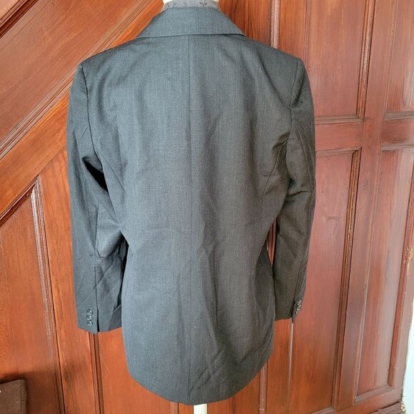 Pendleton Womens Petite Wool Blazer Jacket Charcoal Gray Button Front Size 10 - Picture 5 of 7